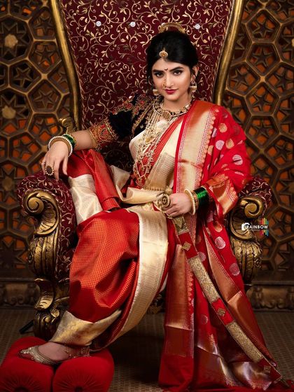 This variation of the Sreeleela portrait captures a more direct and intense expression, showcasing the versatility we can achieve within a single conceptual shoot.