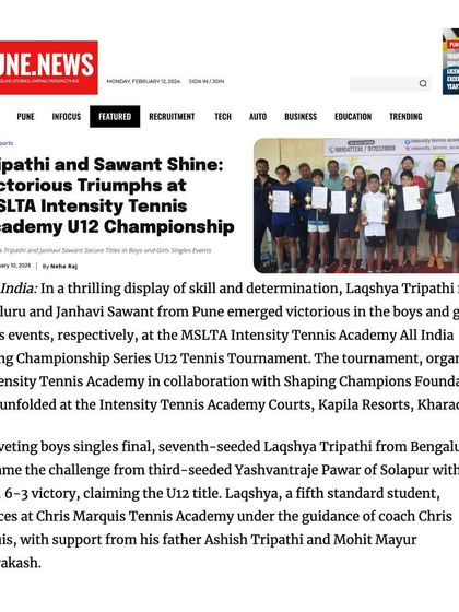 Marquis Tennis Academy - High-Performance Training for Competitive Players Forging Champions: Tournament Success photo 44