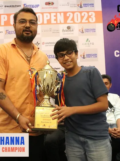 Congratulations to Vivaan Khanna, the Boys Under 13 Champion. His hard work and dedication on the court have truly paid off.