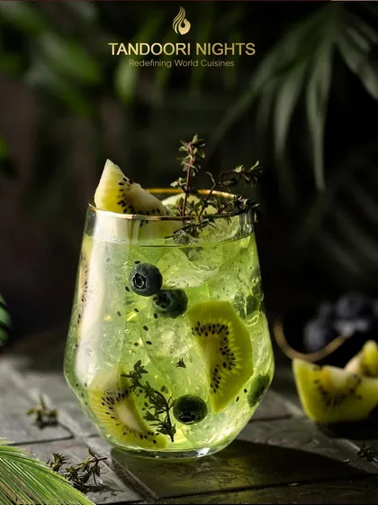 Pouring sunshine into every glass. Our summertime mocktails, like this refreshing kiwi and blueberry drink, are a perfect escape from the heat.