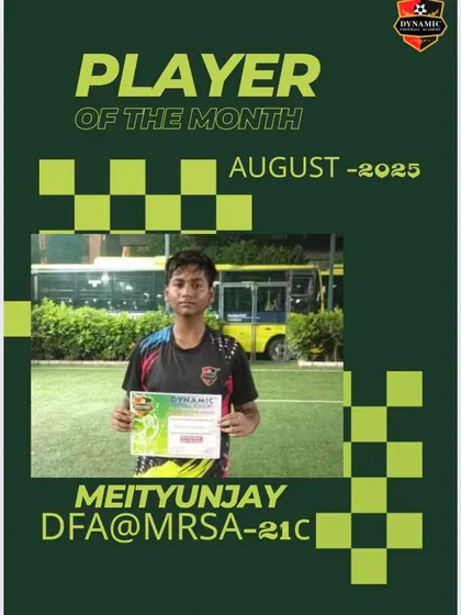 A round of applause for Meityunjay, our Player of the Month. His hard work and commitment on the pitch are an inspiration to his teammates.