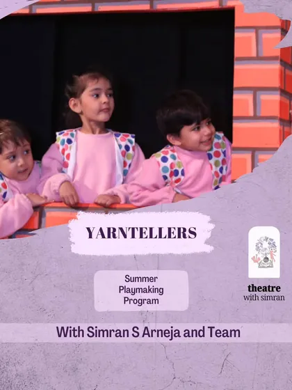 Announcing our summer playmaking program for "Yarntellers" (ages 4.5 to 7), where we will re-invent the story of "The Three Little Pigs."