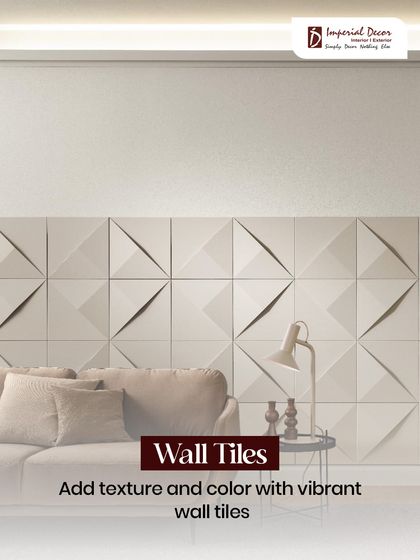 To add texture and color to this living room, I installed these vibrant 3D geometric wall tiles. They create a subtle play of light and shadow, adding interest to the wall without overwhelming the space.