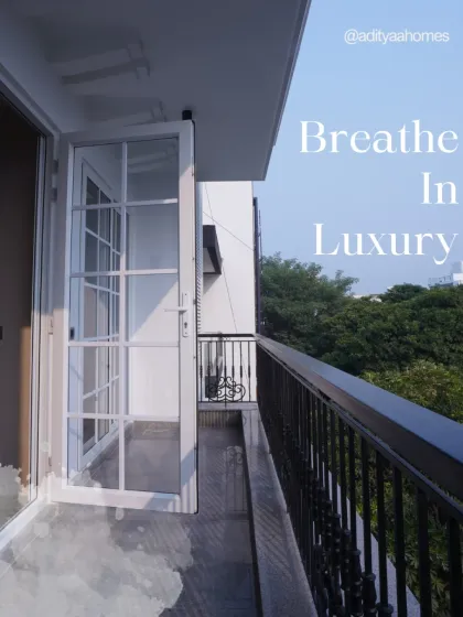 Imagine starting your morning here. A personal balcony that lets you breathe in the fresh air, with elegant French doors that connect your indoor and outdoor living. This is what I call breathing in luxury.
