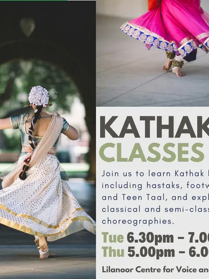 Learn the basics of Kathak with us, from hastaks and footwork to Teen Taal. Our classes explore both classical and semi-classical choreographies.