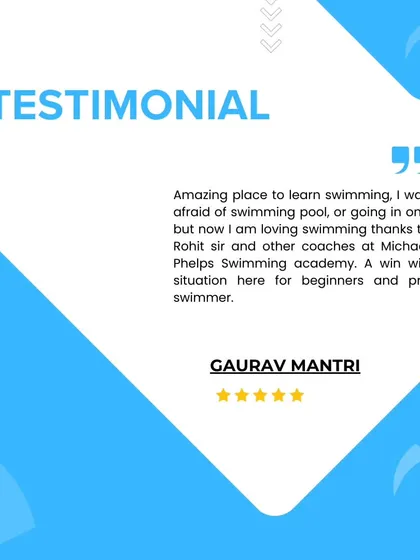 "I was afraid of swimming... but now I am loving swimming." It's stories like Gaurav's that inspire us. We are dedicated to helping everyone, from beginners to pros, overcome their fears and find joy in the water.