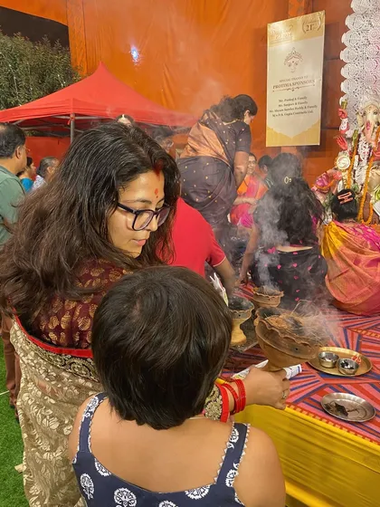 The Dhunuchi Naach during Durga Puja is a powerful, smoky, and spiritual dance. I aim to capture the trance like devotion of the participants amidst the chaos of the festival.