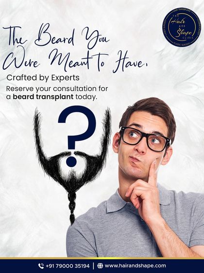 Thinking about the beard you were meant to have? Our expert-crafted beard transplants can turn that thought into a reality.