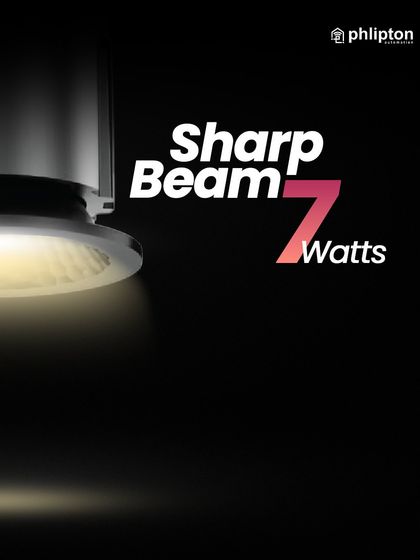 This is my Sharp Beam 7 Watts spotlight. It's engineered to deliver a focused, crisp beam of light, perfect for creating precise accent lighting with minimal energy consumption.