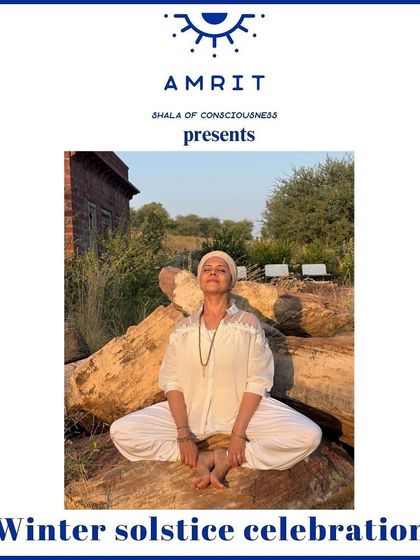 An invitation to our Winter Solstice workshop. On this day, we practice specific kriyas and meditations to align with the sun's energy, planting a seed of conscious intent for the next six months.