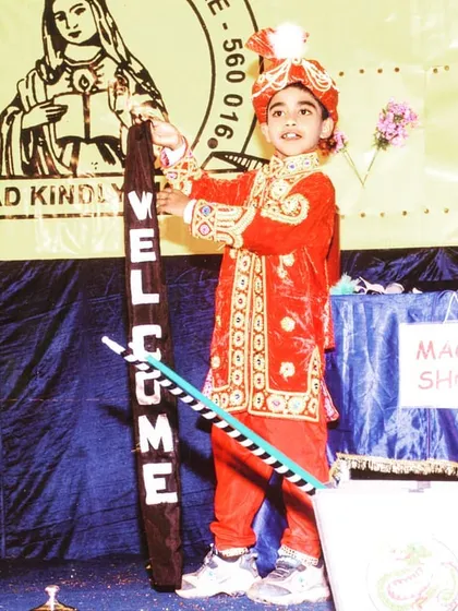 My journey in magic started right here, at just three years old. This photo is from one of my very first shows, proving that my love for illusion and performance has been a part of me for as long as I can remember.