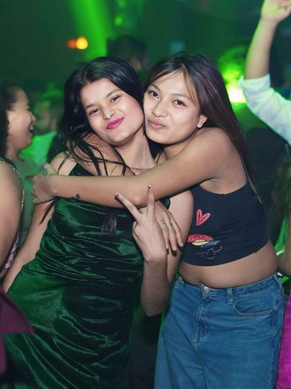 Peace and love on the dance floor at Hydra.