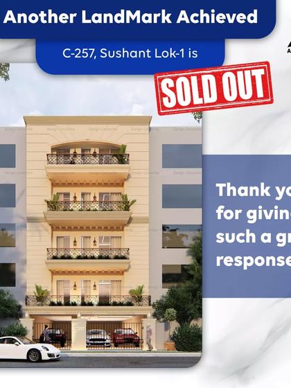 Another landmark achieved with our C-257 project in Sushant Lok 1 being sold out. This consistent success demonstrates the strength of our joint venture model and the appeal of our luxury properties.