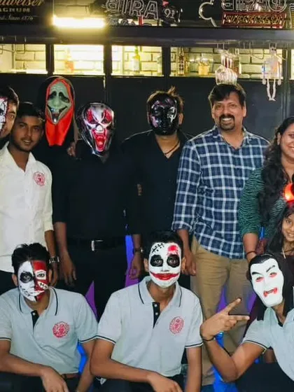 Our Halloween parties are legendary. The whole crew, including our staff, gets into the spooky spirit with creative masks and face paint.