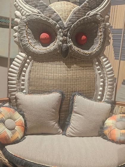 A true statement piece. This whimsical owl-shaped loveseat from our Tersoro collection is perfect for adding a unique and memorable element to your decor.
