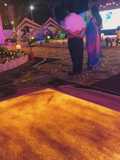 Another shot of the setup for the Indian Army event. You can see my storyboard on the tablet, ready for the live performance.