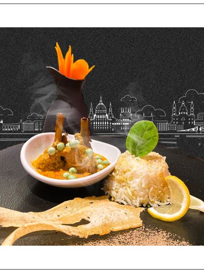 We turned Budapest into a culinary hotspot with our signature cool vibes. This deconstructed Indian dish showcases our innovative approach to catering destination events.