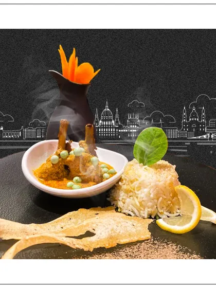 We turned Budapest into a culinary hotspot with our signature cool vibes. This deconstructed Indian dish showcases our innovative approach to catering destination events.