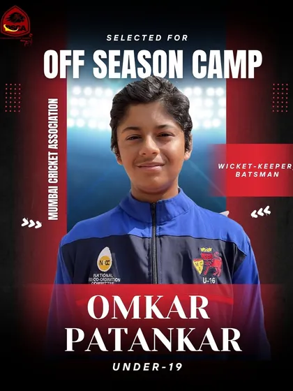 This is what hard work looks like. Omkar Patankar, one of our dedicated wicket-keeper batsmen, was selected for the Mumbai U-19 Summer Off-Season Camp. He has the vision behind the stumps and the fire with the bat. We are proud to see him get recognized.