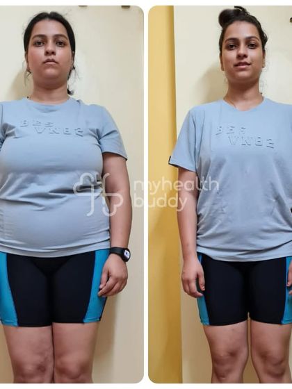Shipra lost 14 kgs in 6 months. We focused on a personalized approach that helped her gain muscle strength and transform her mindset.