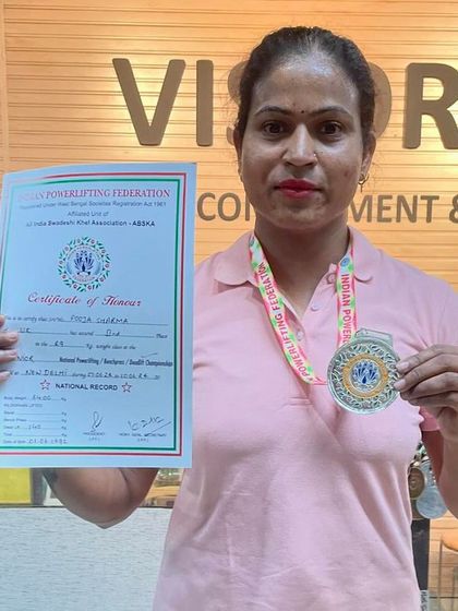 Me with my certificate and medal from the National Championships, representing Team Vis Orbit.