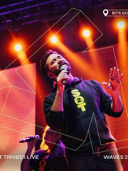Amit Trivedi Live at Waves 2023, BITS Goa, for his second electrifying performance at the festival.