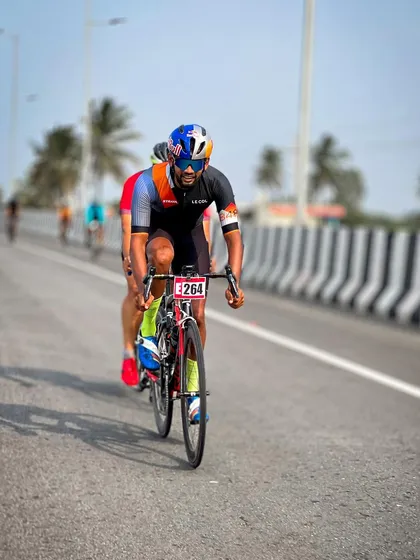 An elite rider, sponsored by Red Bull, a major supporter of our events.