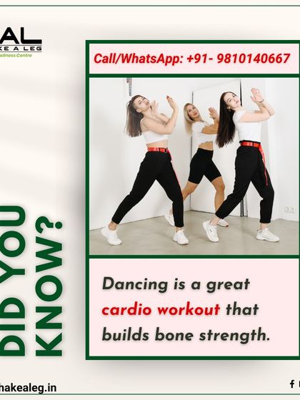 Did you know that dancing is a fantastic cardio workout that also helps build bone strength? It's a fun and effective way to take care of your body.