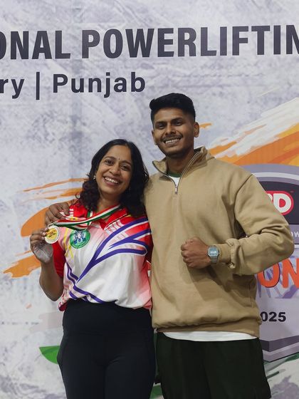 Deepa winning the 69kg Open category at the SBD National Open. She set a new M1 National and Asian Record squat at 157.5kg and a new Open and M1 National Record deadlift at 183kg.