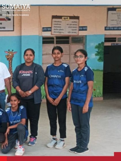 Our U-17 Girls team from Somaiya Vidya Mandir Laxmiwadi, along with their coaches, after winning the District-level School Tennis Cricket title. They are now set to represent the district at the divisional level.