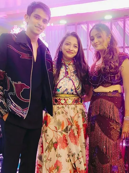 With the happy couple at their engagement party in Sanchore. It was a pleasure to host this event and bring my brand of energetic, personalized celebration to a new city.