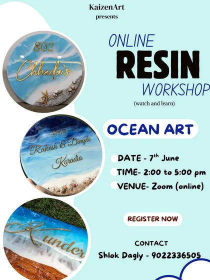 Ready to create some waves? This is the announcement for my online Ocean Resin Art workshop. I focus on teaching you how to make realistic waves, create cells, and build depth in your ocean-themed pieces like nameplates.