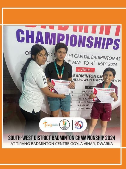 Young winners with their certificates at the district-level championship. Hosting official tournaments is part of my commitment to grassroots sports.