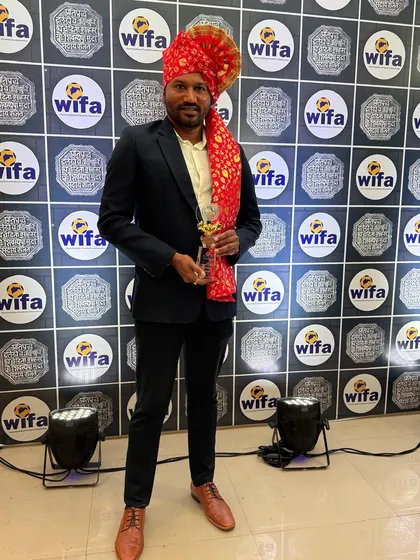 Another shot of Coach Paresh at the WIFA awards event. Having a decorated coach and former professional player as a mentor provides our players with invaluable insights into the world of football.