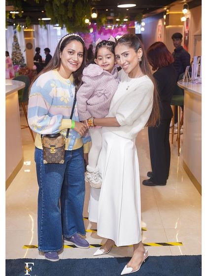 Guests arriving at a Barbie-themed party, ready to celebrate. Our welcoming and stylish entrance sets the tone for a fantastic event.