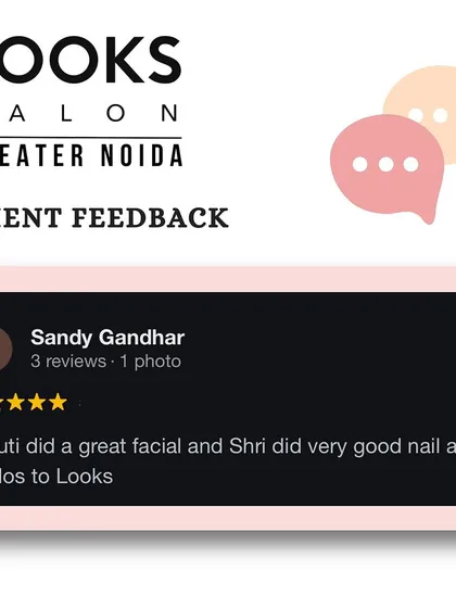 Thank you, Sandy, for the kudos. I'm glad Shruti's facial and Shri's nail art met your expectations. We appreciate you choosing us.