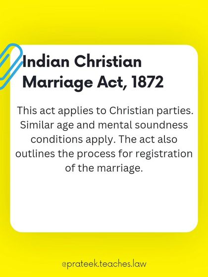 This act applies to Christian parties and details the entire process for a legally recognized marriage, from conditions to the final registration.