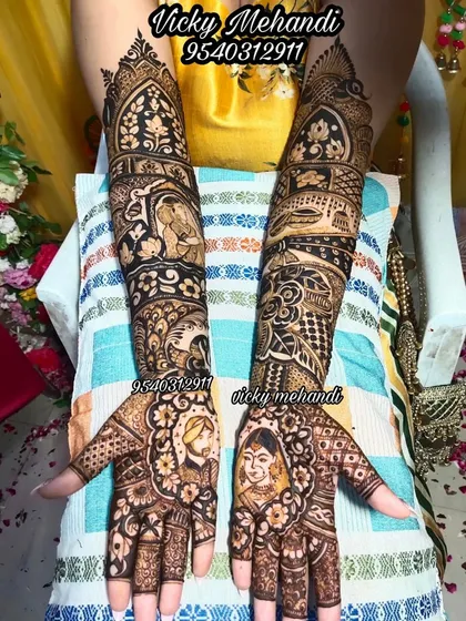 This design features detailed portraits of a Sikh bride and groom, complete with a depiction of the Anand Karaj ceremony. We customize designs for all cultures and traditions.