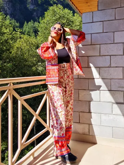 Enjoying the scenic views at Victory Resorts, Manali, during a corporate event. I am available to travel and bring my energy to your destination conferences.