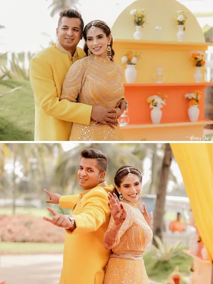 More moments from our colorful Haldi and Mehendi events, capturing the joy, laughter, and beautiful details.