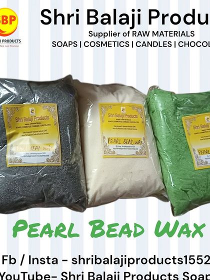 I offer Pearl Bead Wax in a variety of colors, including grey, white, and green. This allows you to create decorative sand-like candles that match any decor.