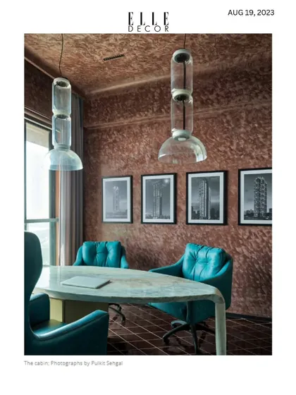 A feature on the Party Pad in Elle Decor. The article highlights the ingenious design that fuses an office and a party space, capturing the captivating allure of its Marine Lines location.