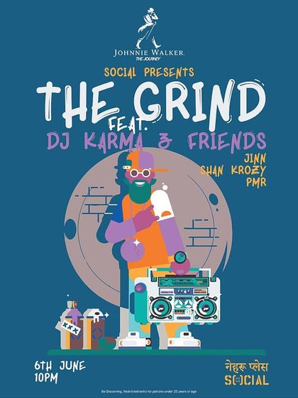 'The Grind' residency, presented by Johnnie Walker. My events attract major brand partnerships.