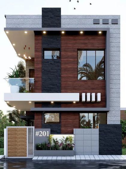 An identical view of the dark-themed 20x30 plot design, showcasing its strong and contemporary character.