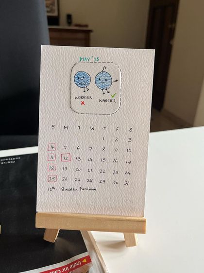 Shraddhadoodles - Custom Art & Merchandise Hand-drawn 2025 Desk Calendars photo 8