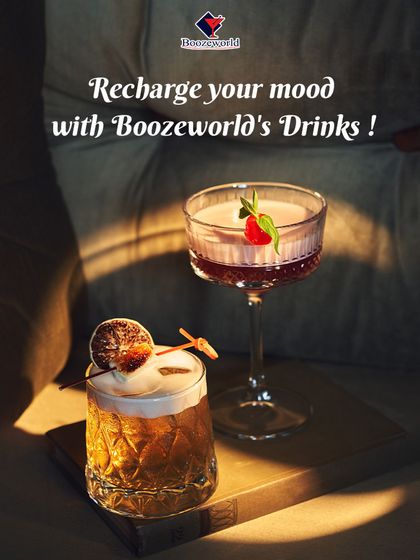 Recharge your mood with our drinks. This pair of cocktails, one a frothy sour and the other a layered berry drink, offers two distinct ways to unwind and relax.