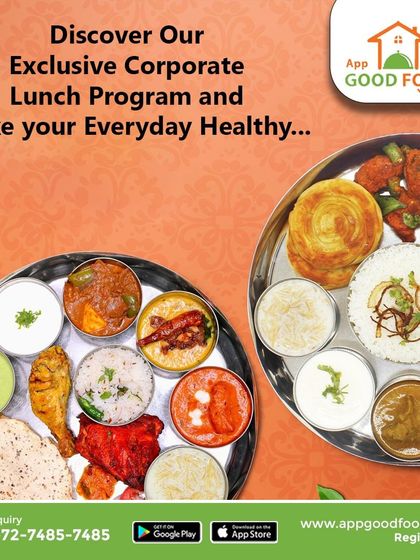 Discover our exclusive corporate lunch program designed to make every day healthy and delicious. Our thalis offer a complete, balanced meal to keep your employees happy and well-fed.