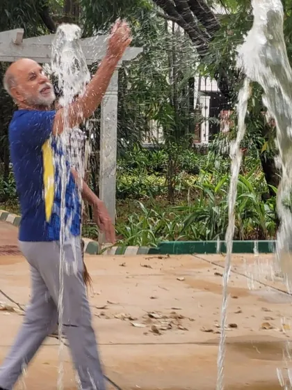 The true measure of a park's success is the joy it brings. This interactive water feature in one of our redesigned public parks in Bengaluru creates a space for spontaneous play and delight, transforming a simple stroll into a memorable sensory experience for all ages.
