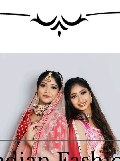 Double the grace, double the beauty. We have outfits for the bride and the entire bridal party, like these beautiful pink and red lehengas.