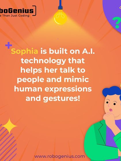 The robot Sophia is a prime example of applied Artificial Intelligence. It uses complex AI to process language, mimic human expressions, and interact with people, showcasing the potential of the technologies our students are learning.